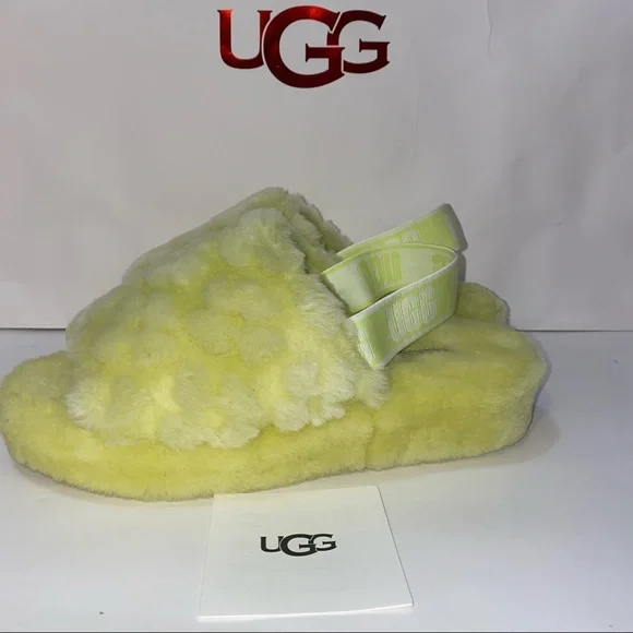 UGG Slippers Fluff Yeah Slide Poppy New size 10 - Picture 4 of 7